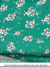 Winter & Mid Season All Over Printed Polo cotton Dress :Unstitched - 2 Pieces