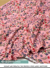 Winter & Mid Season All Over Printed Polo cotton Dress :Unstitched - 2 Pieces