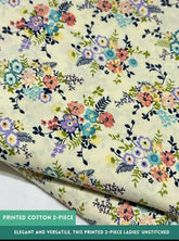 Four Seasons All over Printed Polo Cotton - 2 Piece Unstitched