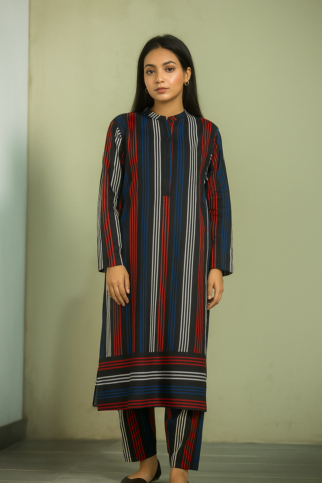 Mid Season 2 Pieces Polo Cotton in lines