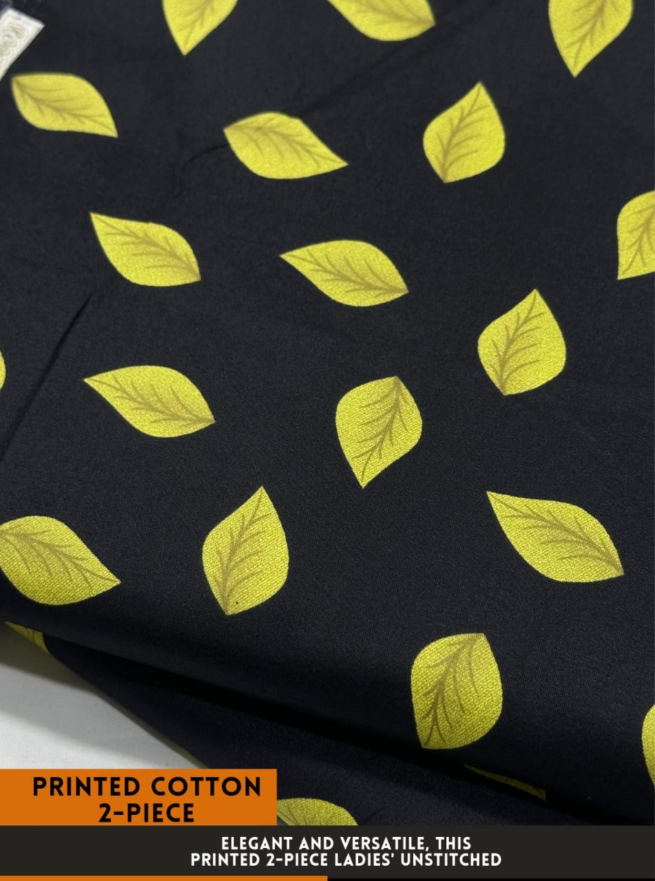 Mid Season All Over Printed Polo cotton Dress :Unstitched - 2 Pieces
