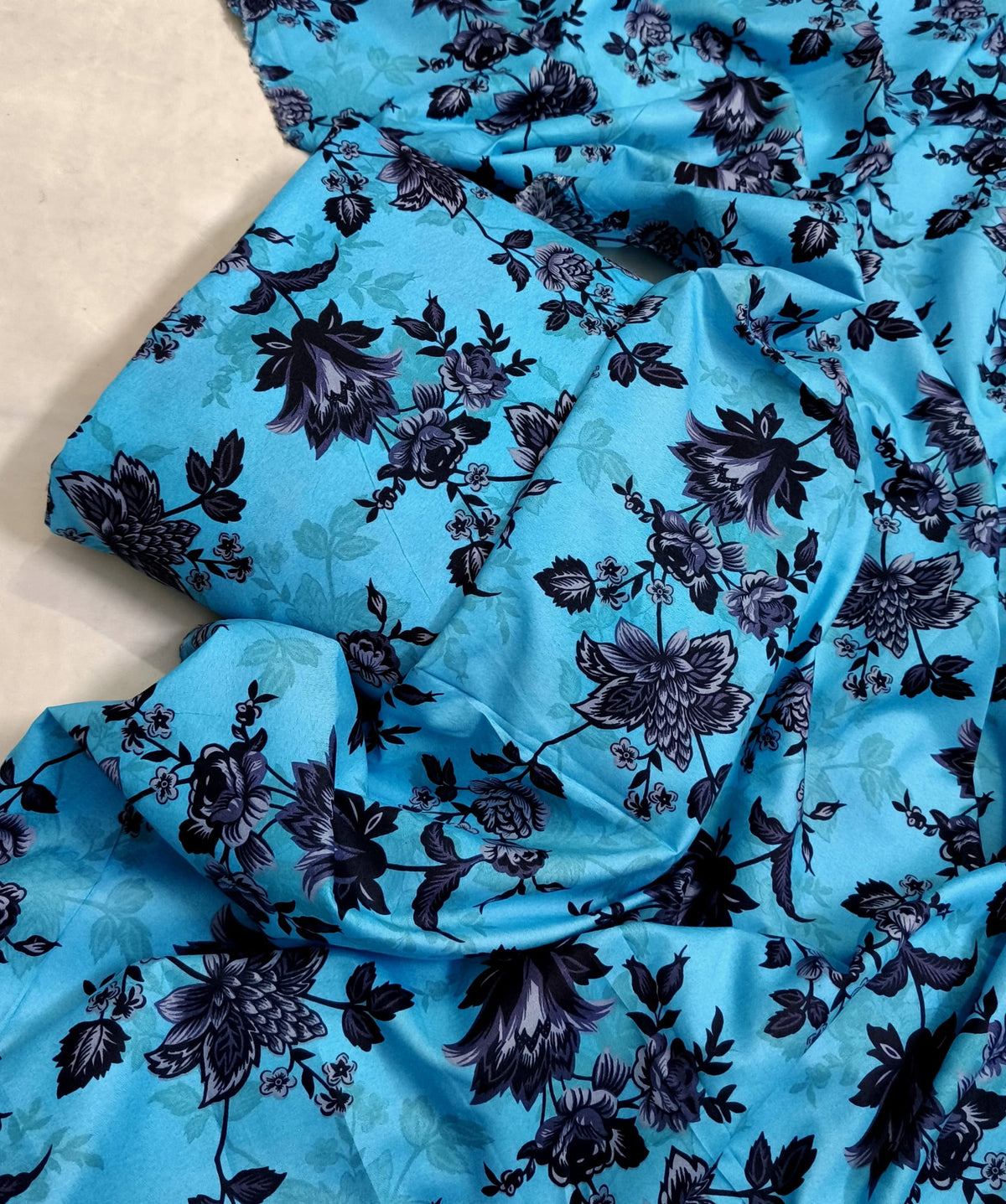 Mid Season All Over Printed Polo cotton Dress :Unstitched - 2 Pieces