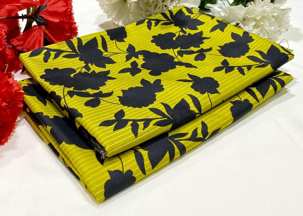 Mid Season All Over Printed Polo cotton Dress :Unstitched - 2 Pieces