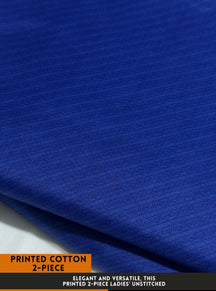 Mid Season All Over Printed Polo cotton Dress :Unstitched - 2 Pieces