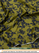 Mid Season All Over Printed Polo cotton Dress :Unstitched - 2 Pieces