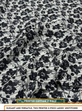 Mid Season All Over Printed Polo cotton Dress :Unstitched - 2 Pieces