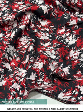 Mid Season All Over Printed Polo cotton Dress :Unstitched - 2 Pieces