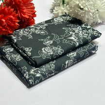 Mid Season All Over Printed Polo cotton Dress :Unstitched - 2 Pieces
