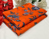 Mid Season All Over Printed Polo cotton Dress :Unstitched - 2 Pieces