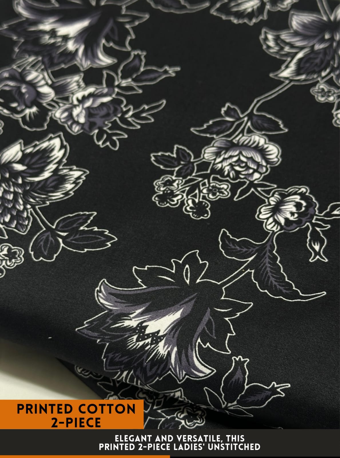 Four Seasons All over Printed Polo Cotton - 2 Piece Unstitched