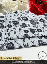 Mid Season All Over Printed Polo cotton Dress :Unstitched - 2 Pieces
