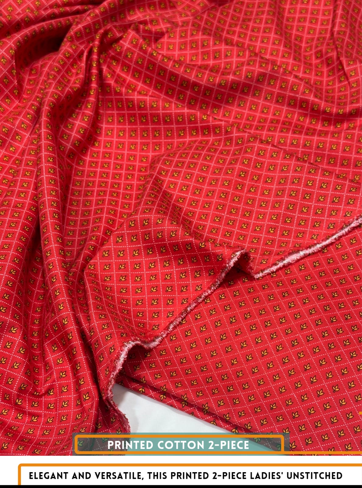 Four Seasons All over Printed Polo Cotton - 2 Piece Unstitched (Copy)