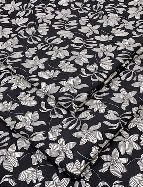 Four Seasons All Over Printed Polo cotton Dress :Unstitched - 2 Pieces